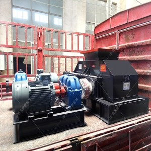 2PG800x600對輥破碎機發貨圖片_發往廣東連州_破碎石英石